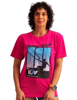 Camiseta feminina manga curta RDV Kitesurf FLYING HIGH