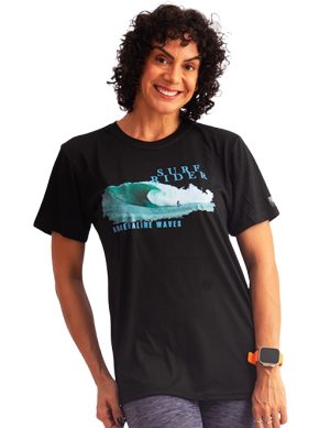 Camiseta feminina manga curta RDV Surf SURF RIDER