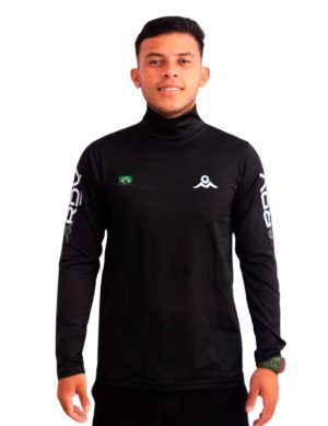 Lycra Proteção Solar Uv 50+ Manga Longa e Gola Alta RIDER
