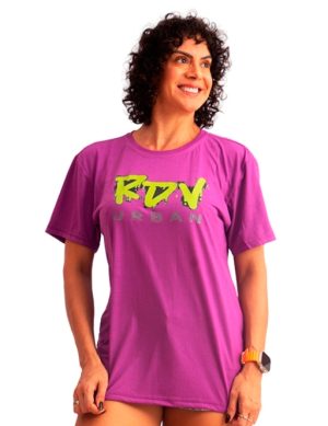 Camiseta feminina manga curta RDV Urban DRIPPING GRAPHITE